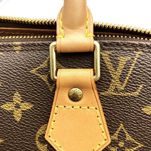 LOUIS VUITTON Brown Monogram Canvas Alma Bag - Picture 10 of 11